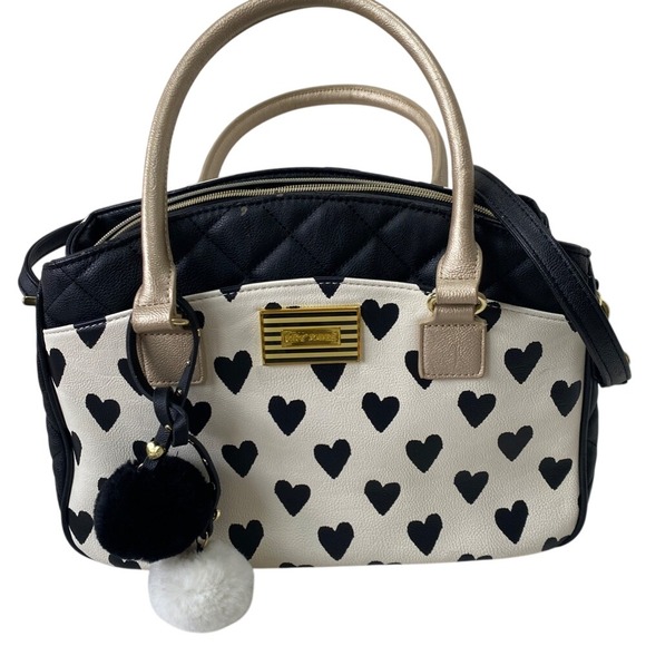 Betsey Johnson Handbags - Betsey Johnson Ikat Heart Large Satchel